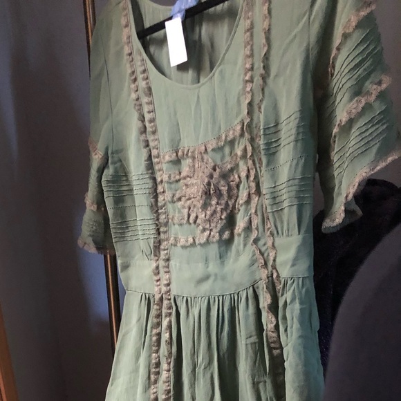 Anthropologie silk dress. - Picture 2 of 5